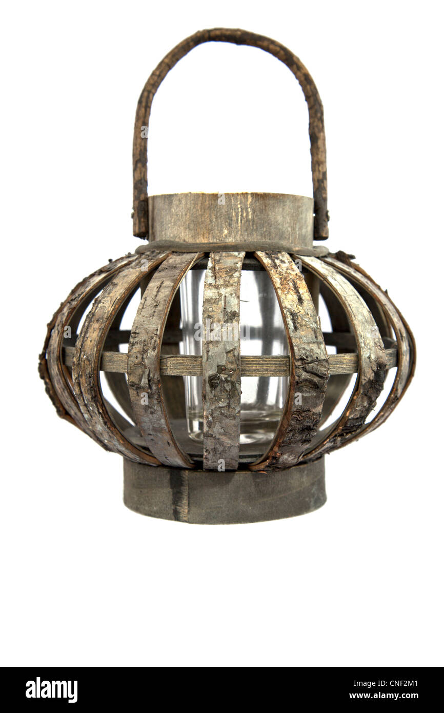 Very old lantern isolated on white background Stock Photo - Alamy