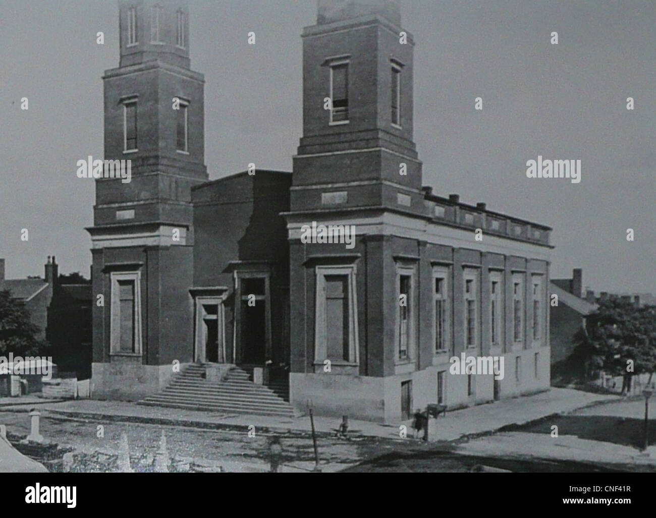 Nashville, TN Downtown Presbyterian Church  circa 1860s Stock Photo