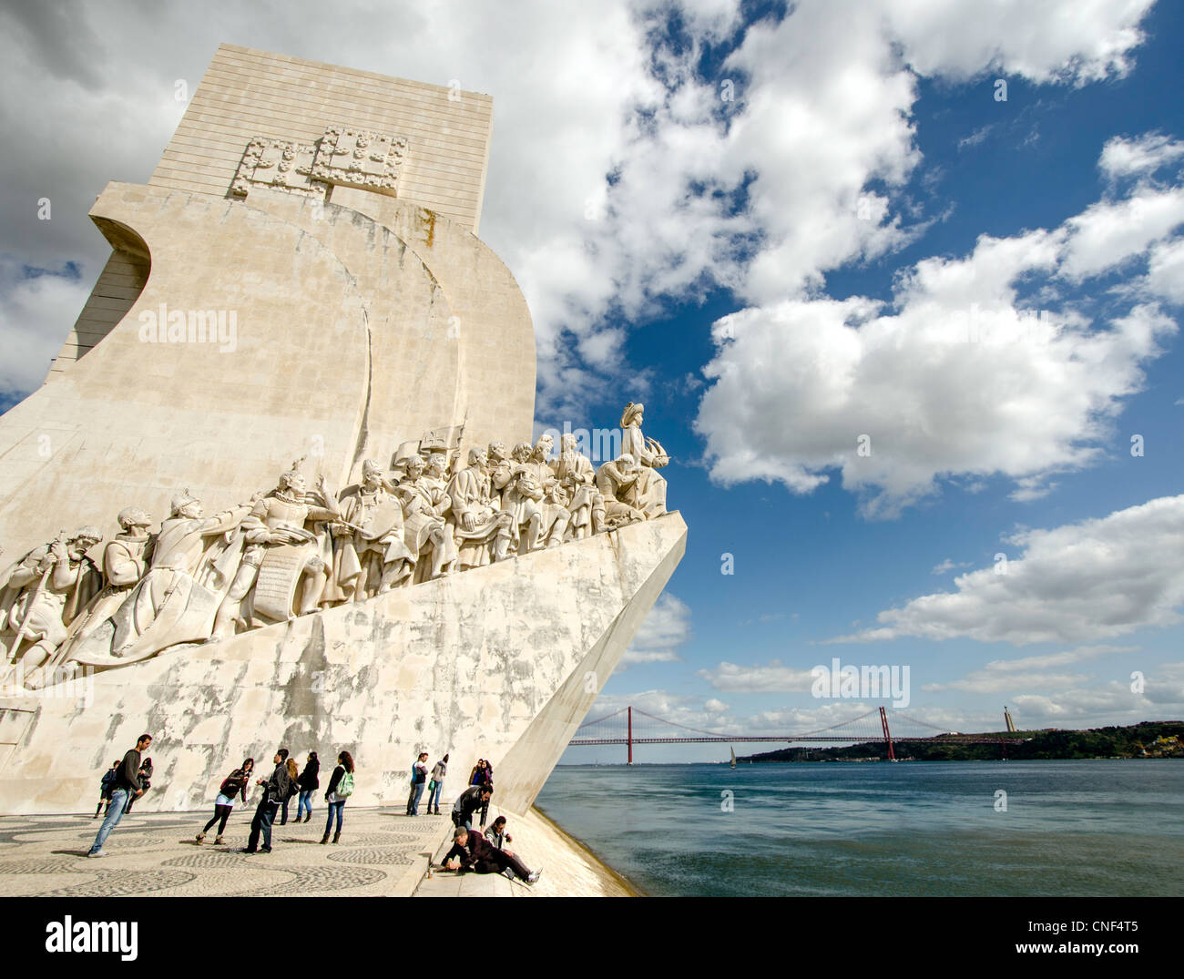 Monument to the Discoveries (Padrão dos Descobrimentos) Lisbon Portugal Europe Stock Photo