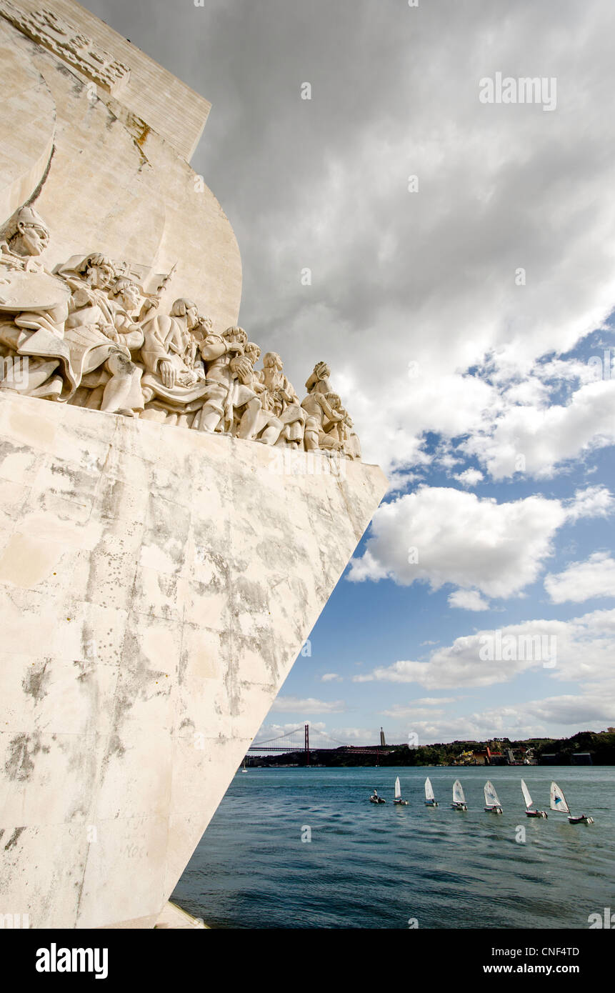 Monument to the Discoveries (Padrão dos Descobrimentos) Lisbon Portugal Europe Stock Photo