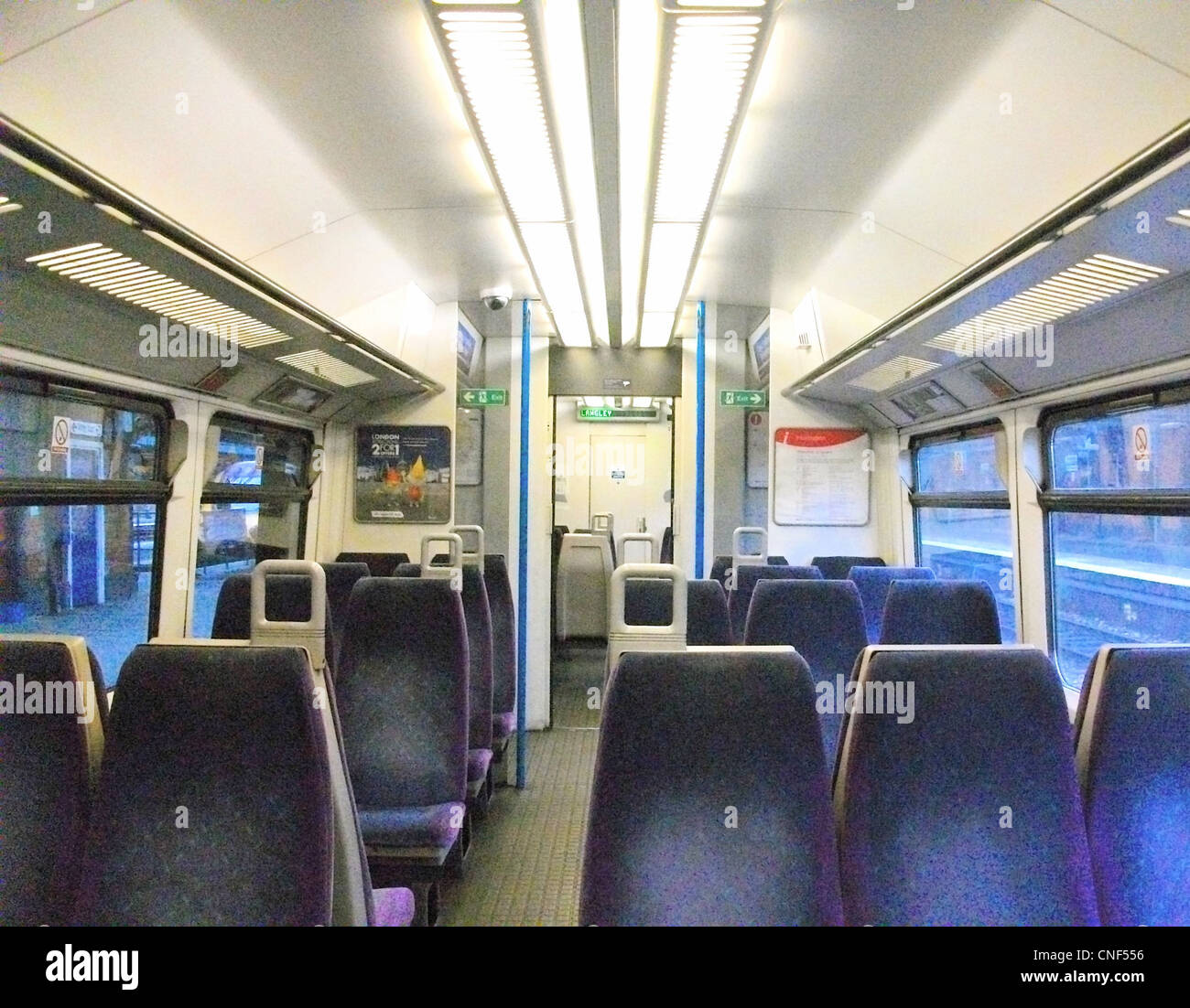 The interior of standard class in the dmso vehicle hires stock