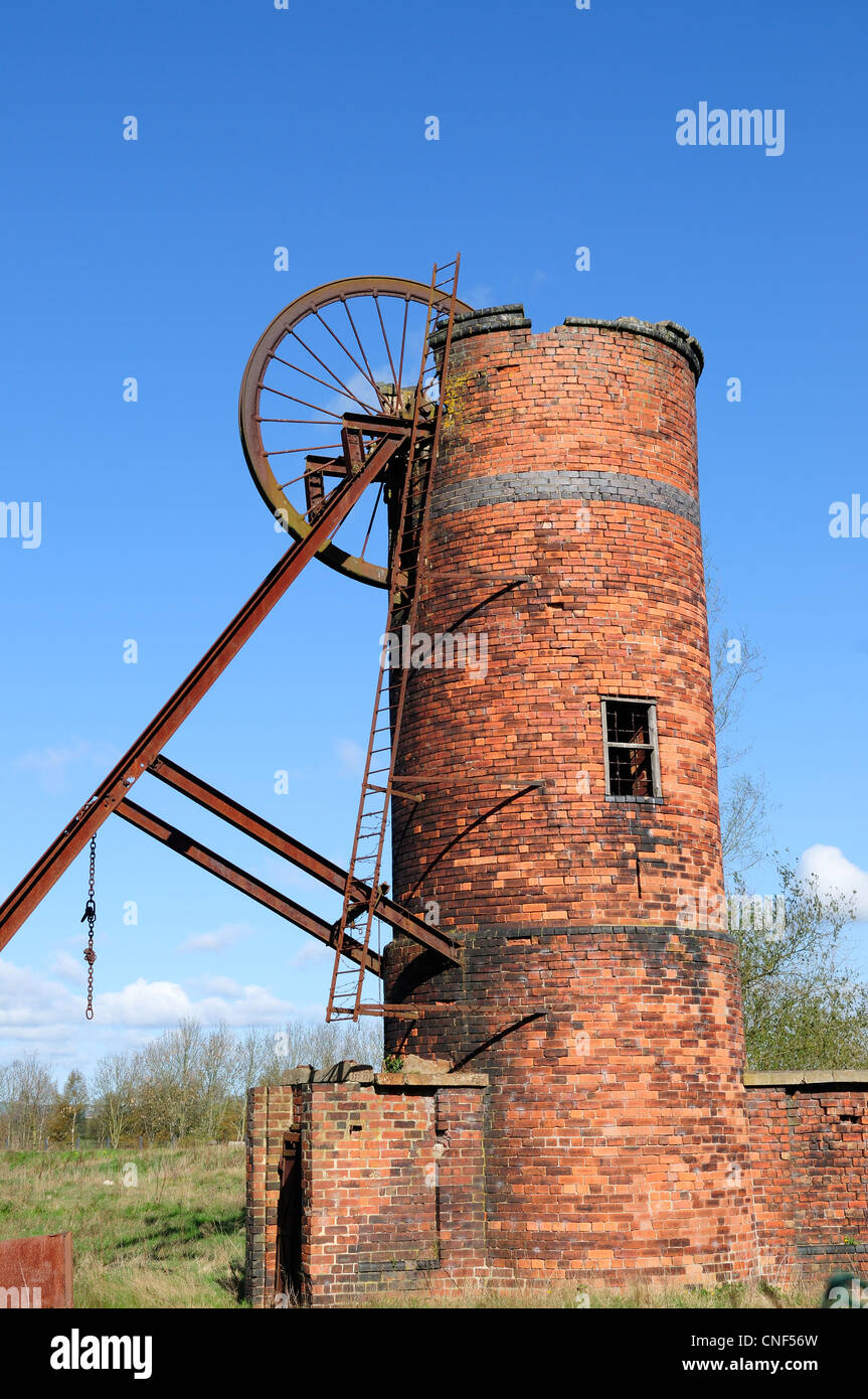 Brittain Colliery Headstock's Ripley Derbyshire England. Stock Photo