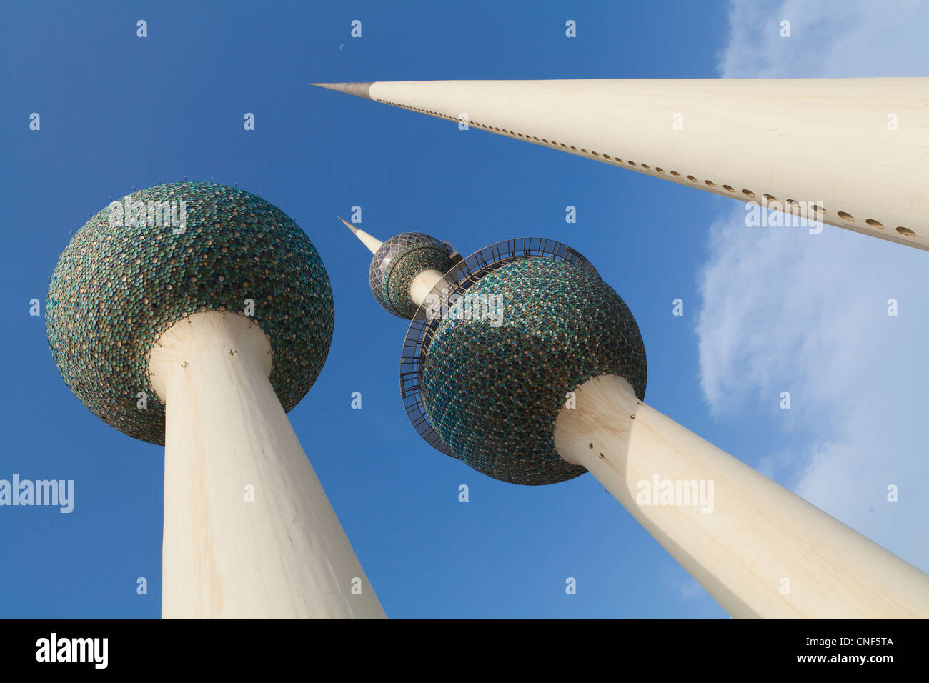 Kuwait Water Towers in Kuwait City Stock Photo Alamy