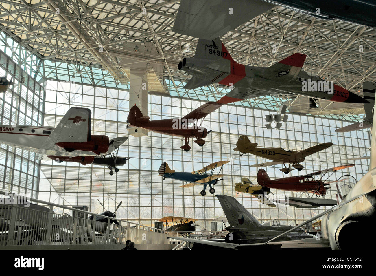 Aircrafts  in  T.A.Wilson great gallery, The Museum of Flight, Seattle, Washington, WA, USA Stock Photo