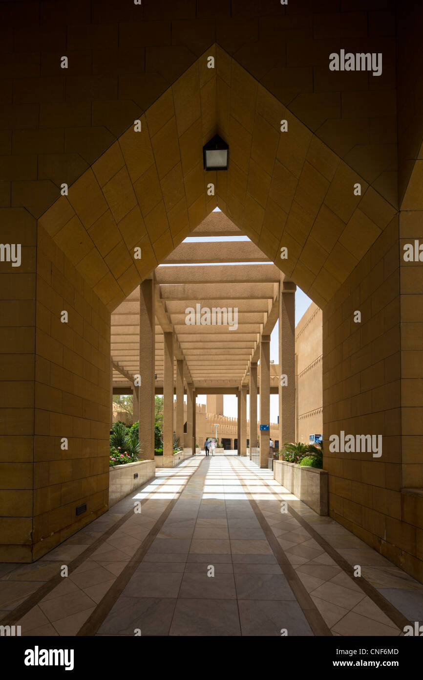 Diplomatic Quarter, leading to  Al-Kindi Plaza, Riyadh, Saudi Arabia Stock Photo