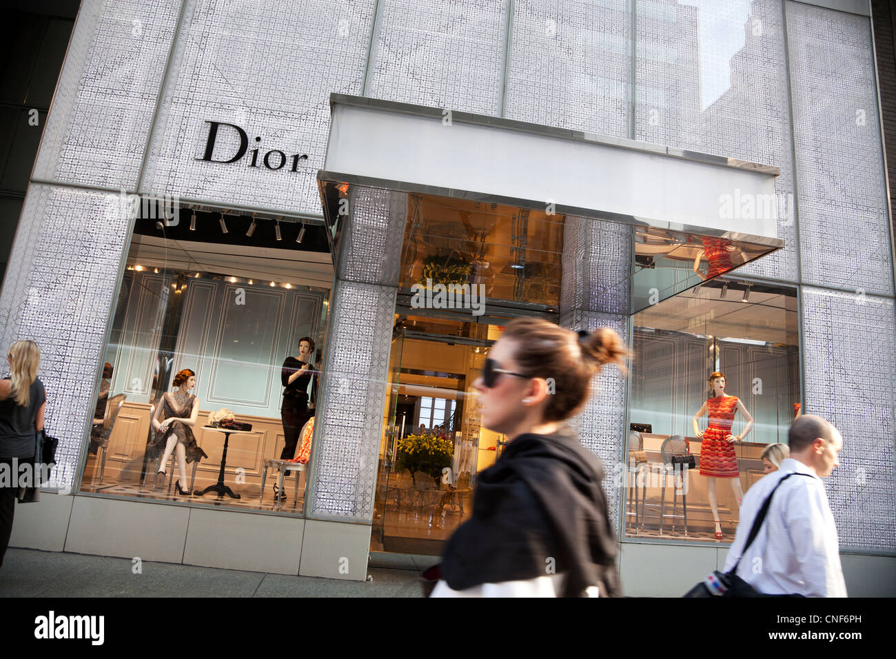 Dior store on Fifth Avenue in Manhattan, New York City Stock Photo