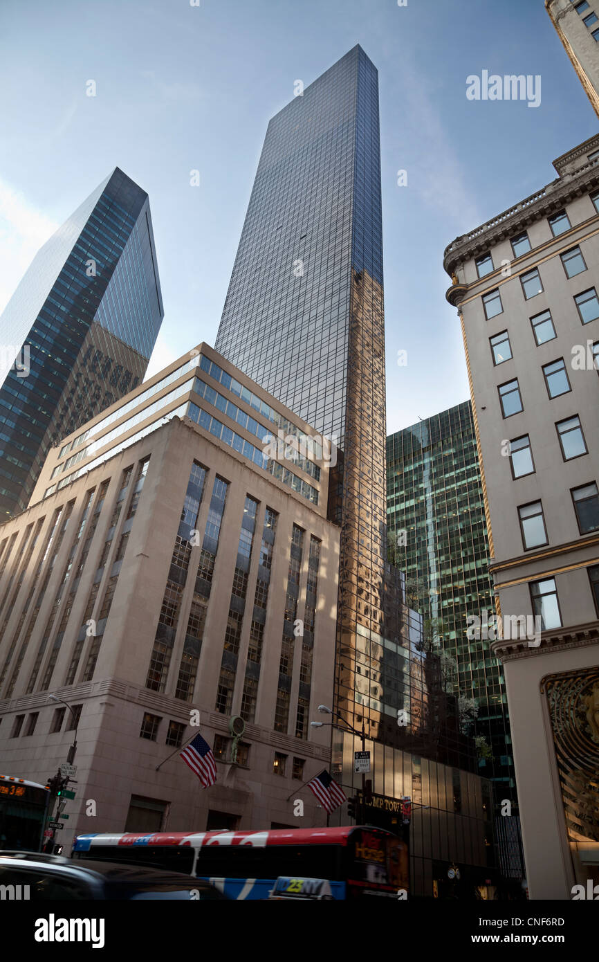 Trump Tower at 725 Fifth Avenue in Manhattan, New York City Stock Photo