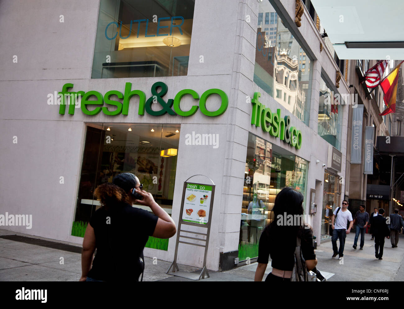 fresh & co store on W 57th Street in Manhattan, New York City Stock Photo
