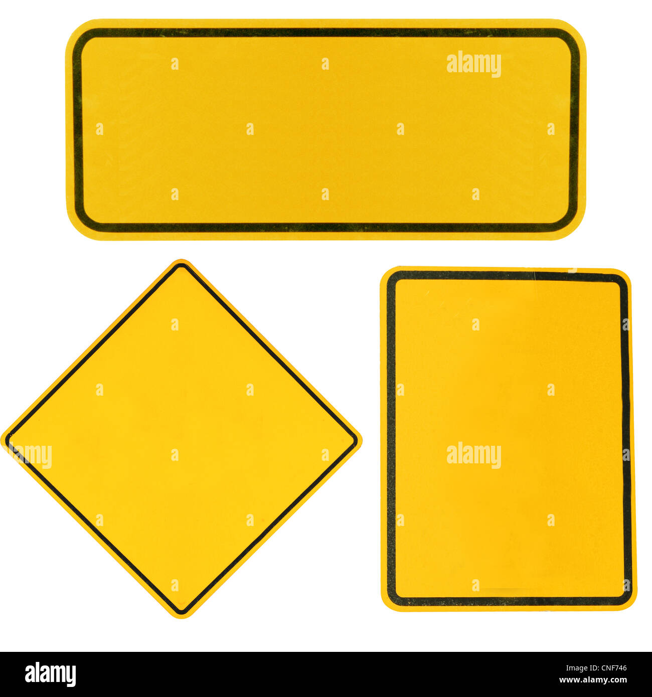 Rectangle road signs Cut Out Stock Images & Pictures - Alamy