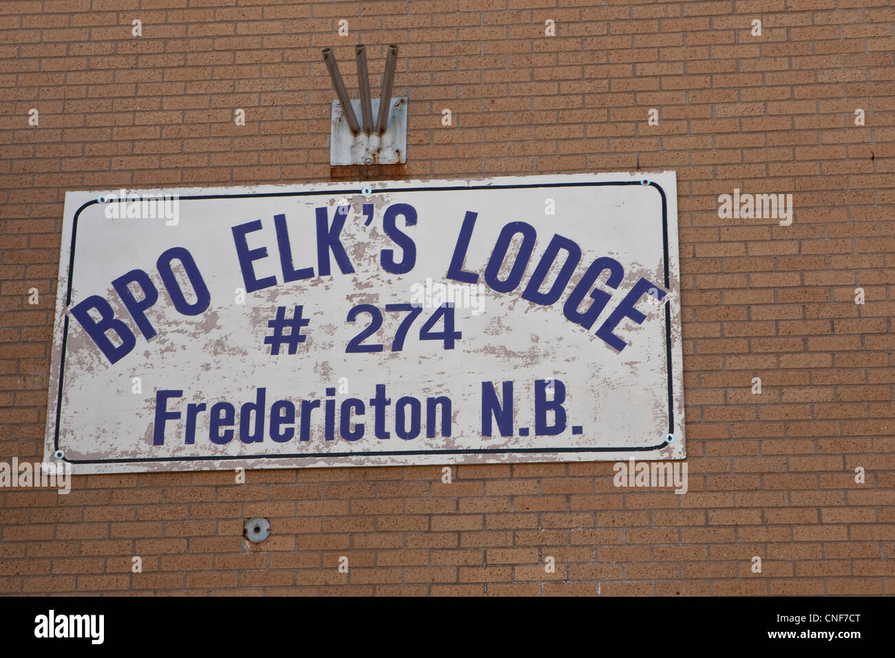 BPO Elk's Lodge #274 is pictured in Fredericton, New Brunswick Stock Photo