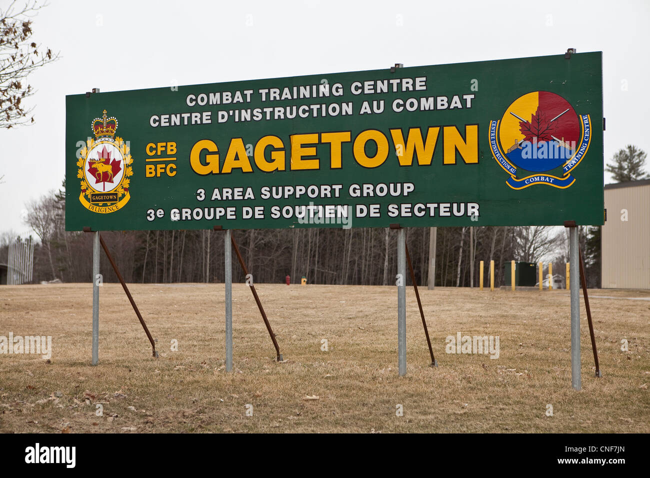 CFB Gagetown is pictured in New Brunswick Stock Photo Alamy
