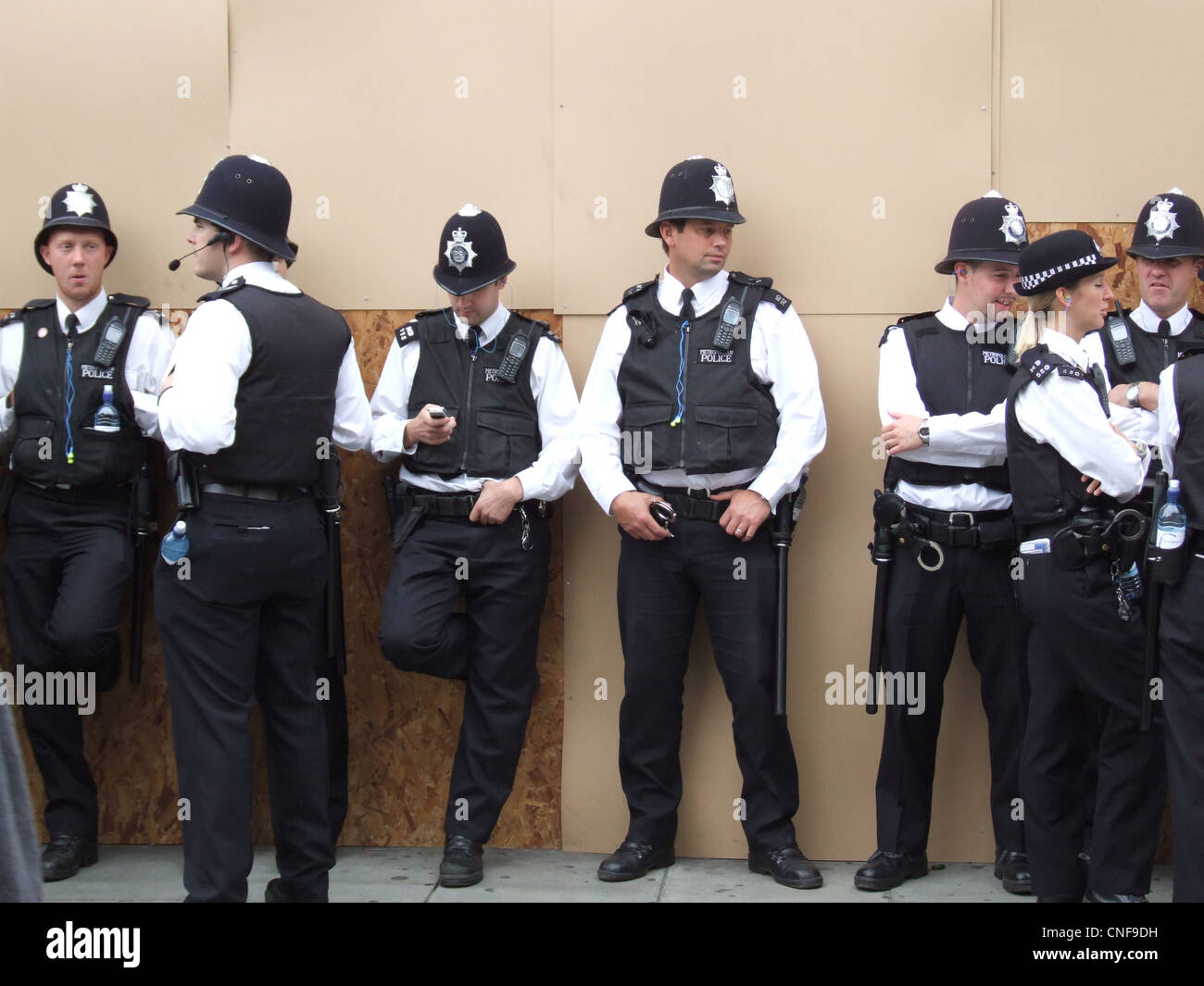 Police at London's Notting Hill Carnival 2011 Stock Photo