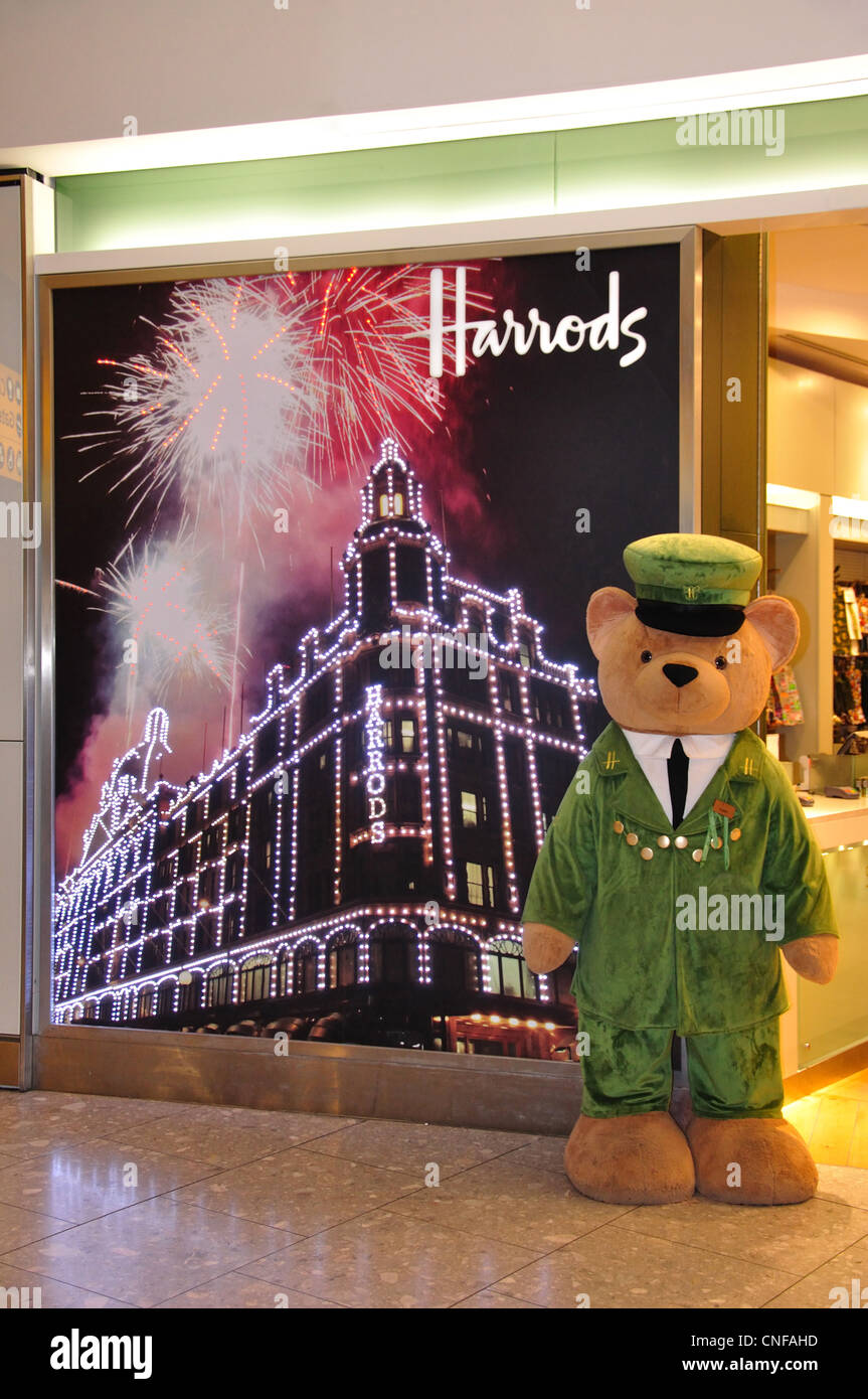 Harrod's Store in Departures, Terminal 5, Heathrow Airport. London