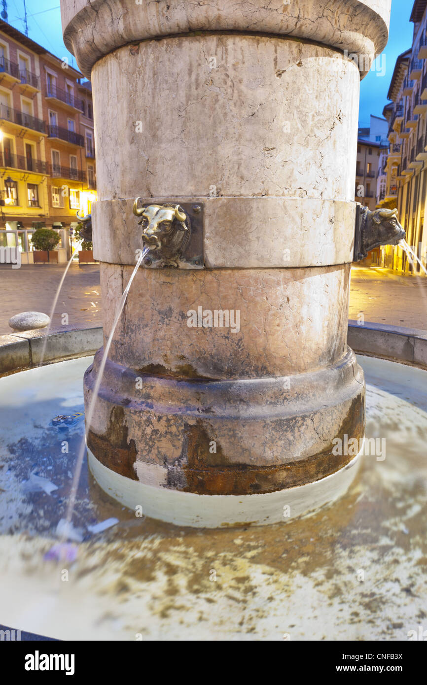 Monumento de El Torico en la plaza de El Torico Teruel, Spain Stock Photo