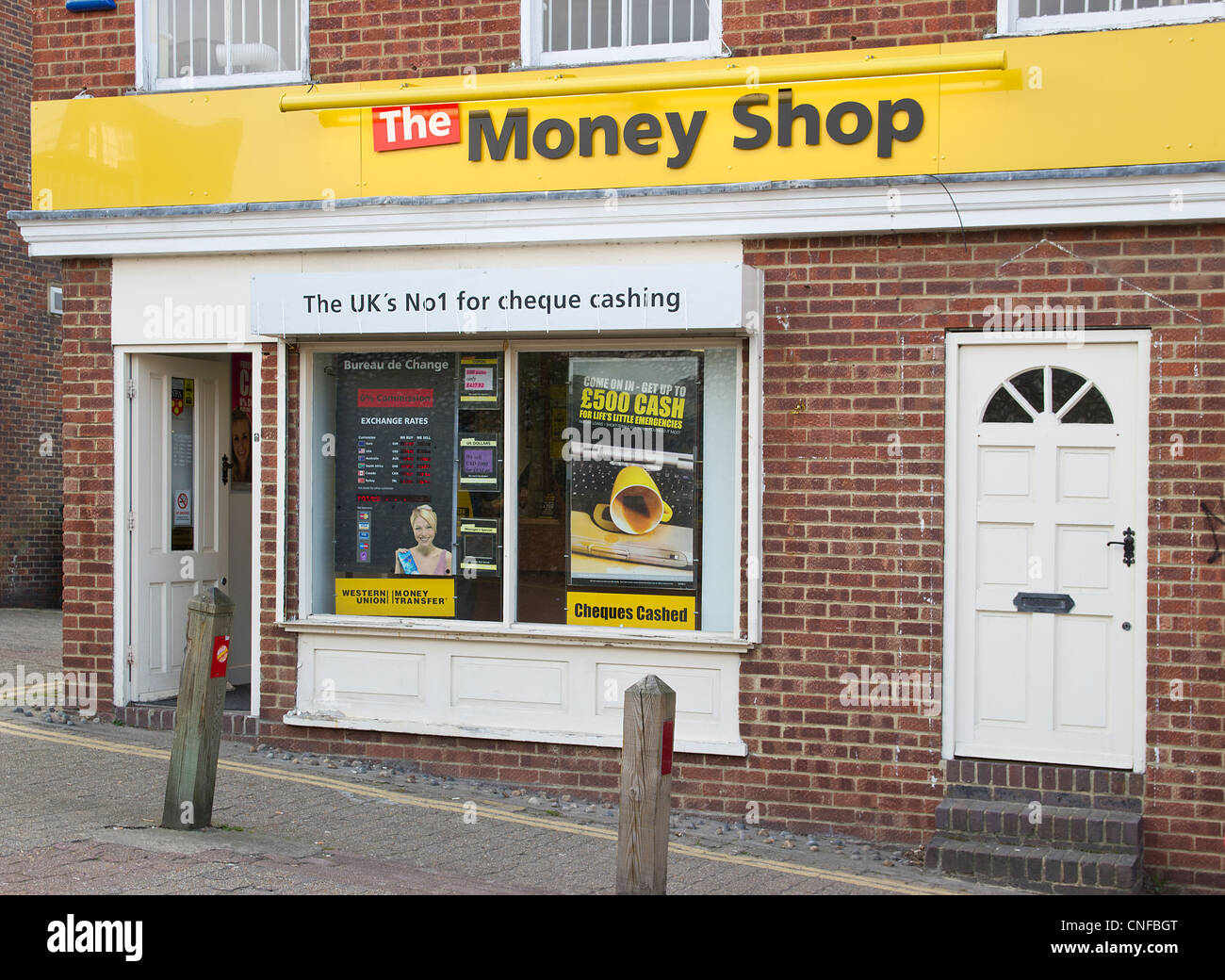 The Money Shop Cheque Cashing Loans Advances Stock Photo