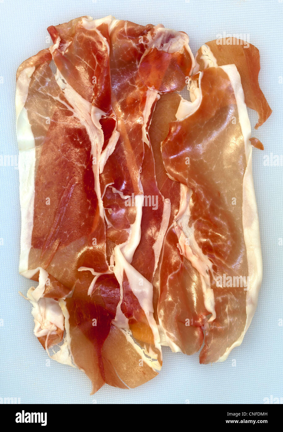 Italian Ham Prosciutto crudo Stock Photo