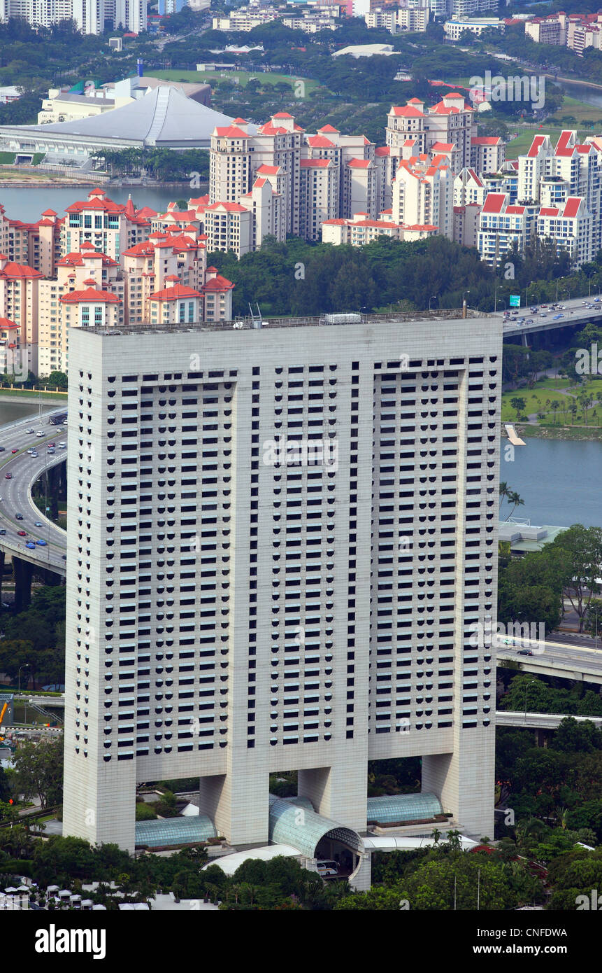 The Ritz-Carlton hotel in Singapore. Stock Photo