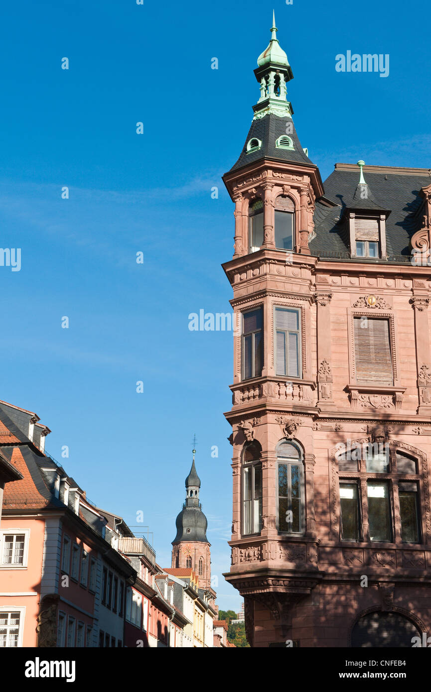 University Library, Old Town, Heidelberg, Germany. Stock Photo