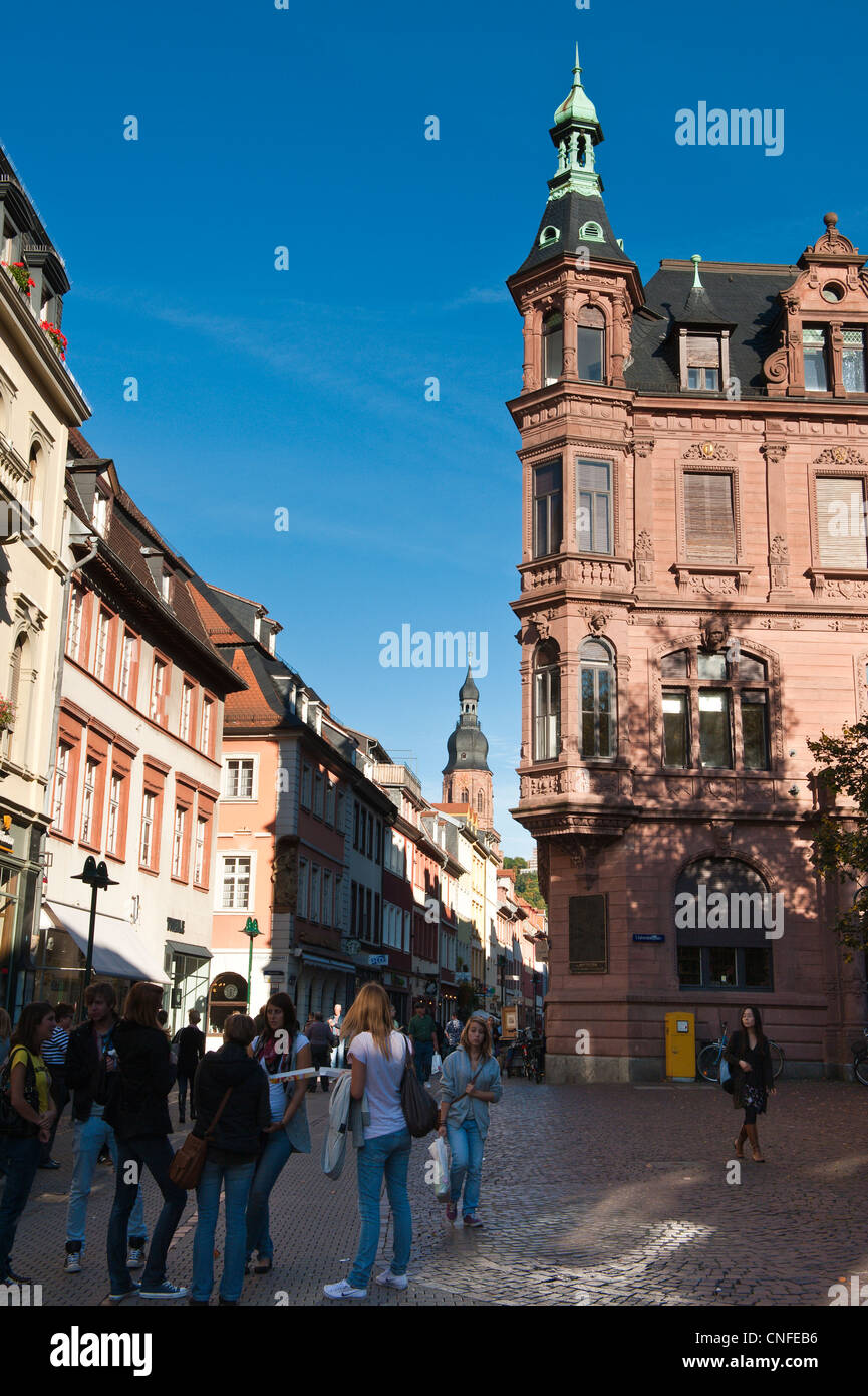 University Library, Old Town, Heidelberg, Germany. Stock Photo