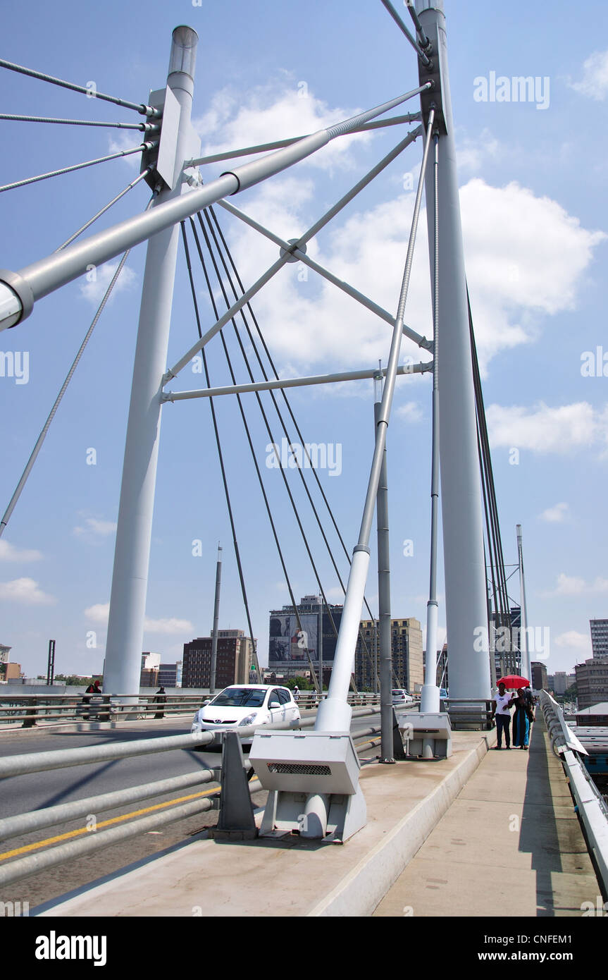 The Nelson Mandela Bridge, Johannesburg, Gauteng Province, Republic of South Africa Stock Photo