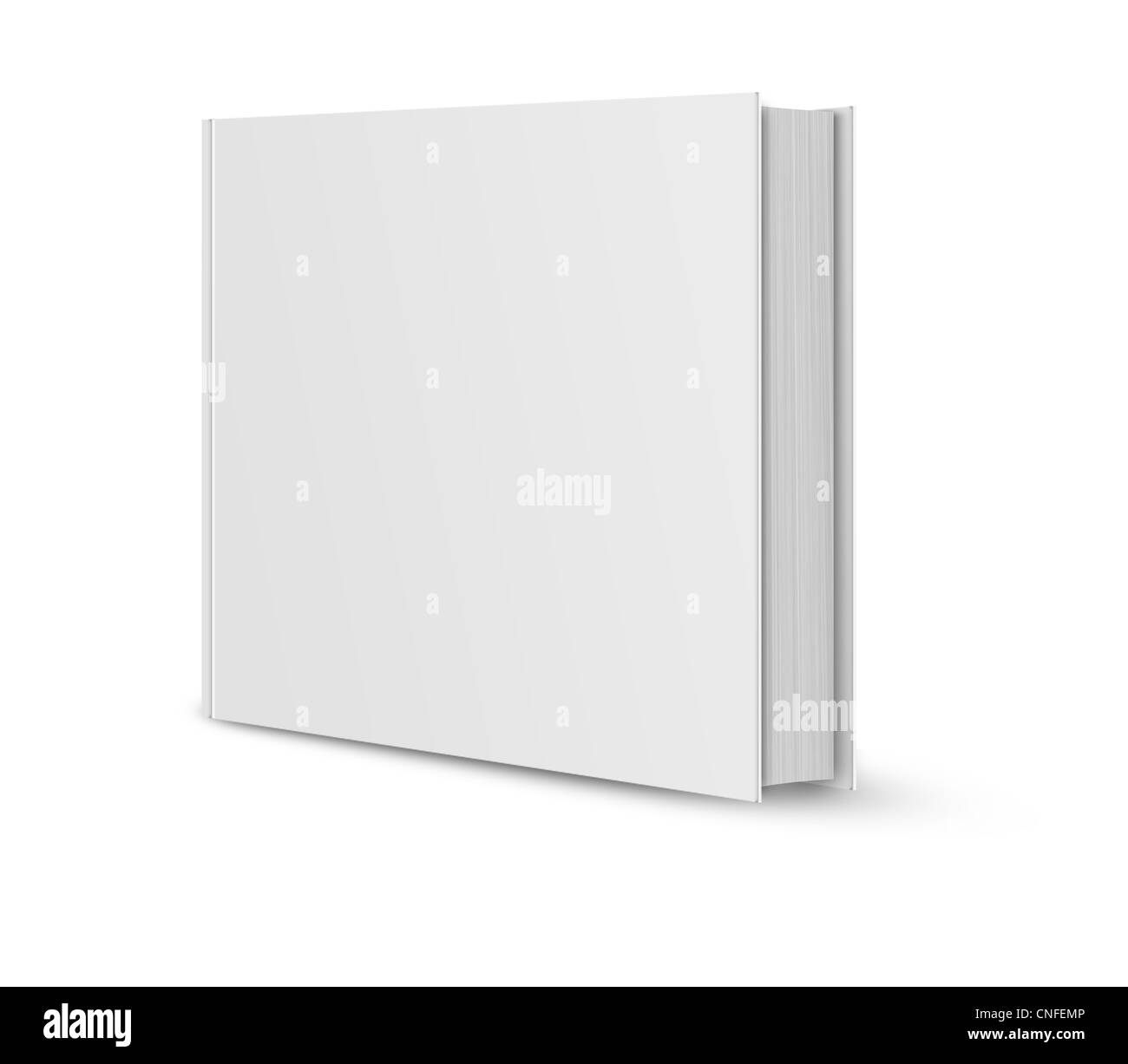 front view of Blank book cover white Stock Photo Alamy
