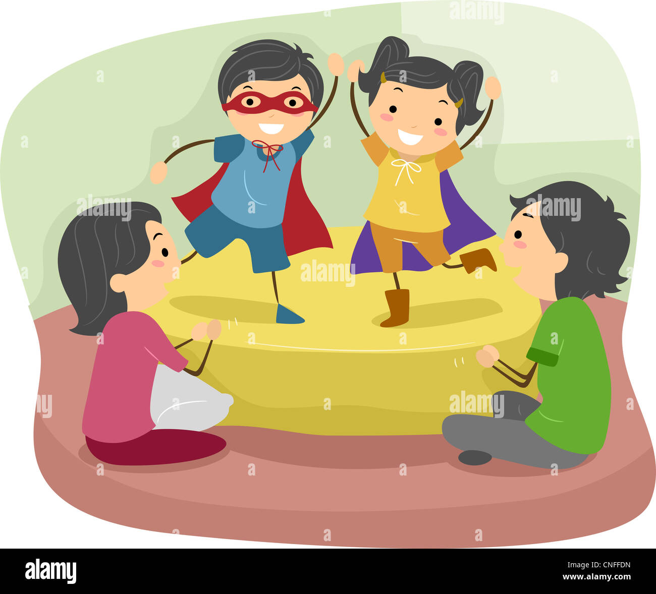 Parents Playing With Children Clipart