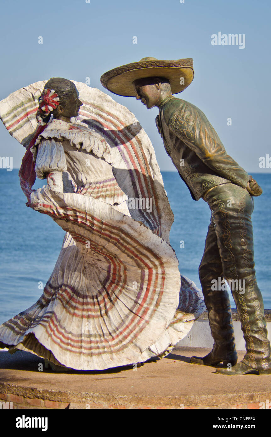 Mexican hat dance statue Stock Photo Alamy