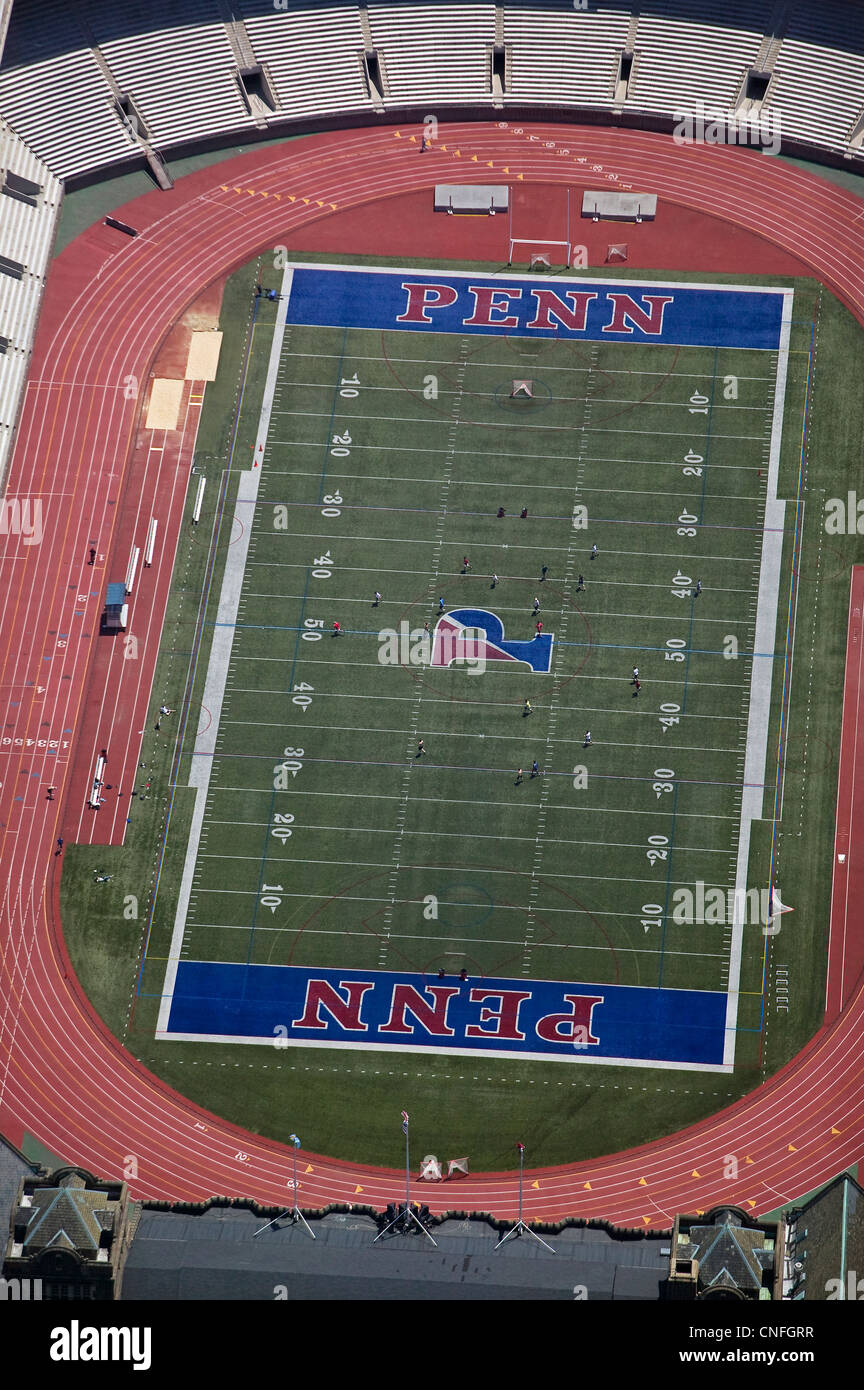 aerial photograph Franklin Field Pennsylvania State University stadium Philadelphia Stock Photo