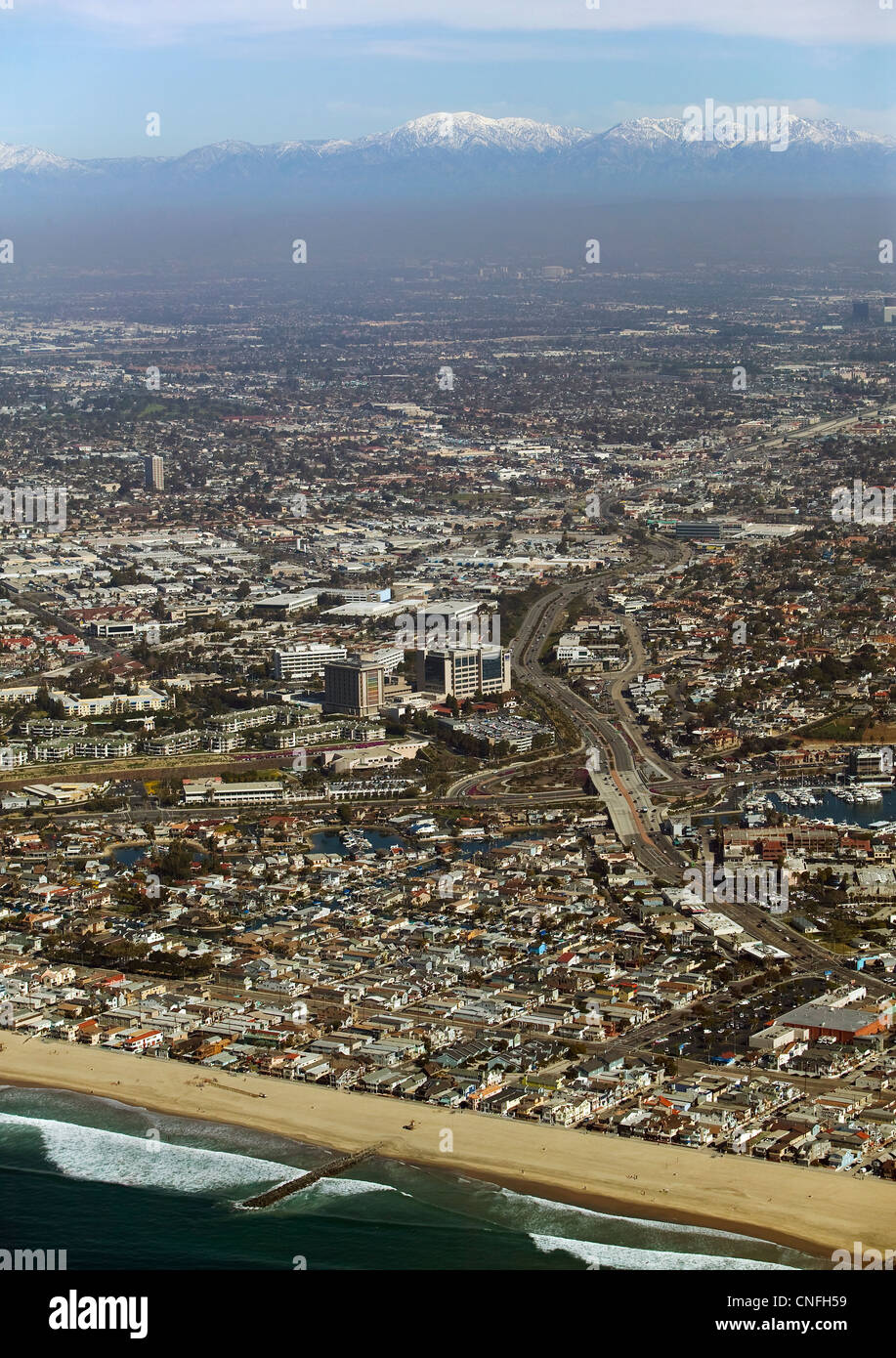 aerial photograph Orange County, California Stock Photo
