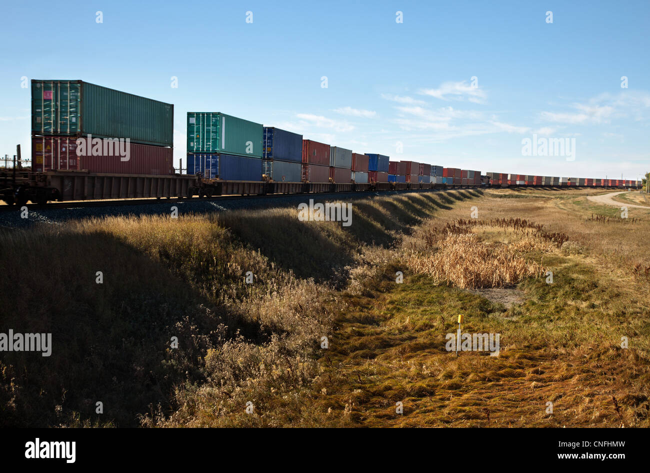 Freight train Stock Photo