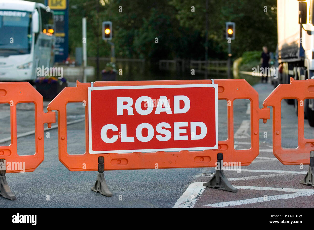 The main road which was closed into Upton Upon Severn which was cut off during the height of the