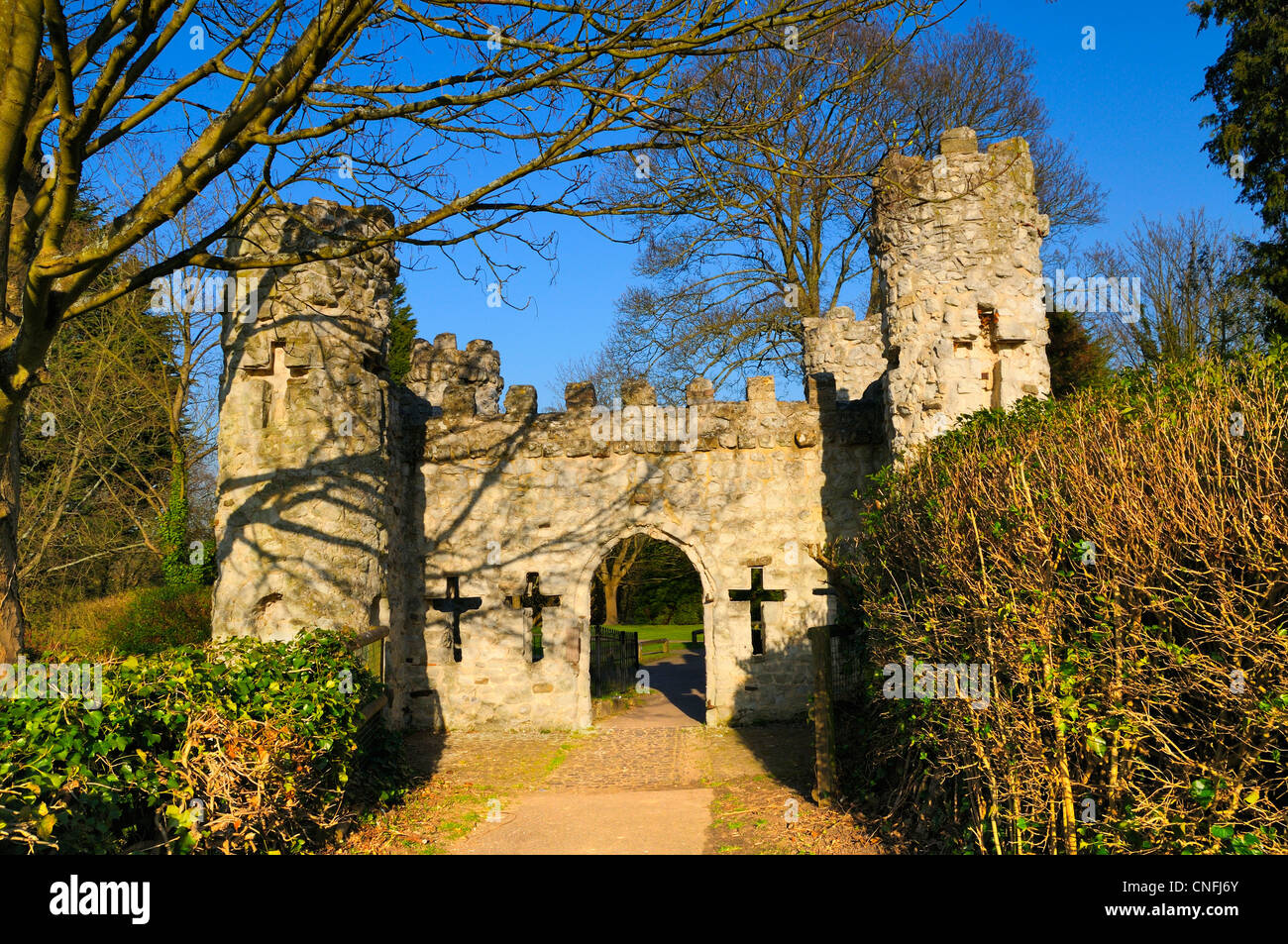 Reigate Castle, Castle Grounds, Surrey, England, UK Stock Photo