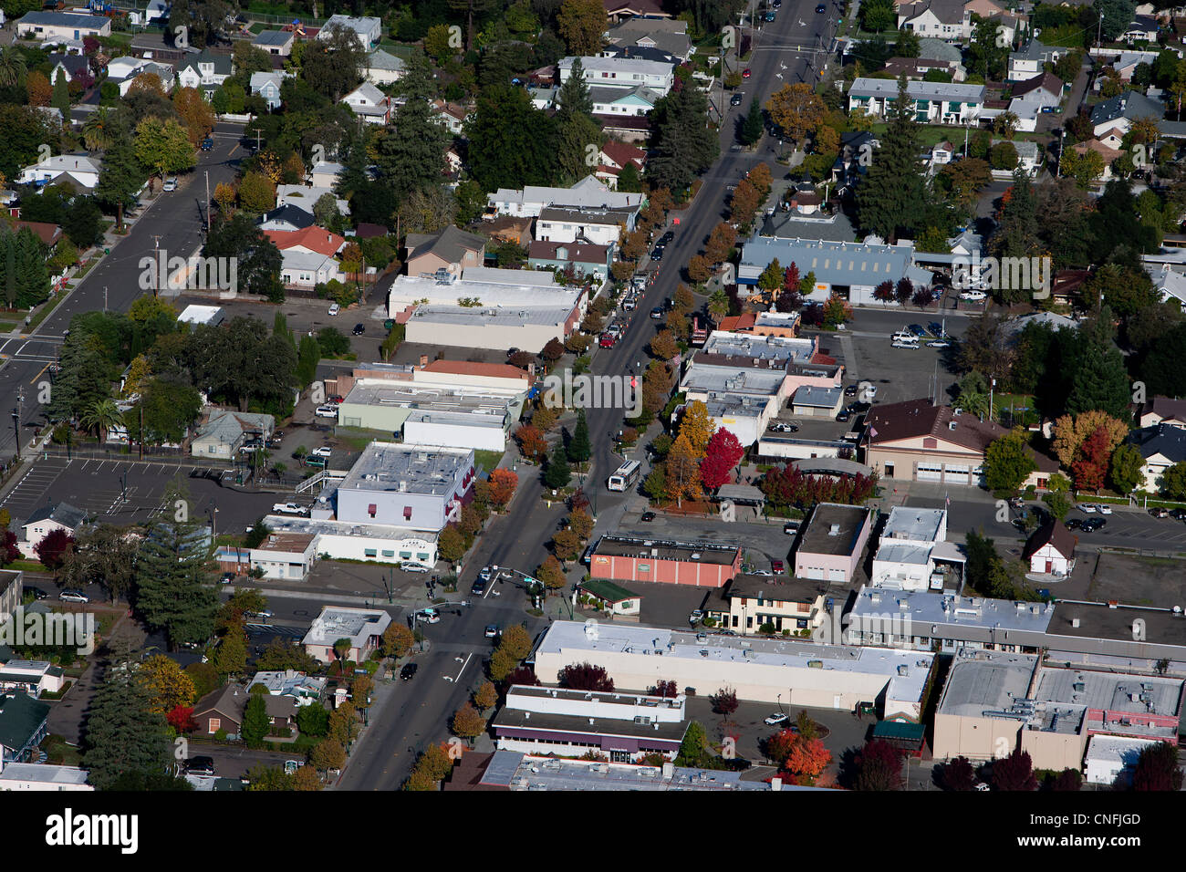 aerial photograph Cloverdale Sonoma County, California Stock Photo Alamy