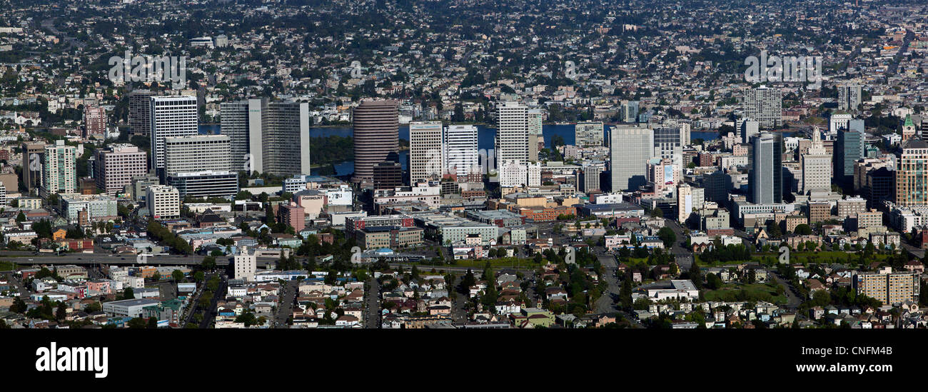 aerial photograph skyline Oakland, California Stock Photo