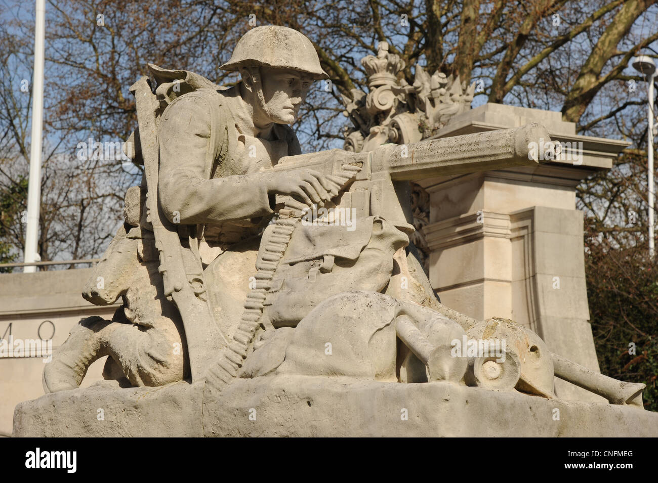 Great War Military memorial Portsmouth England. Stock Photo