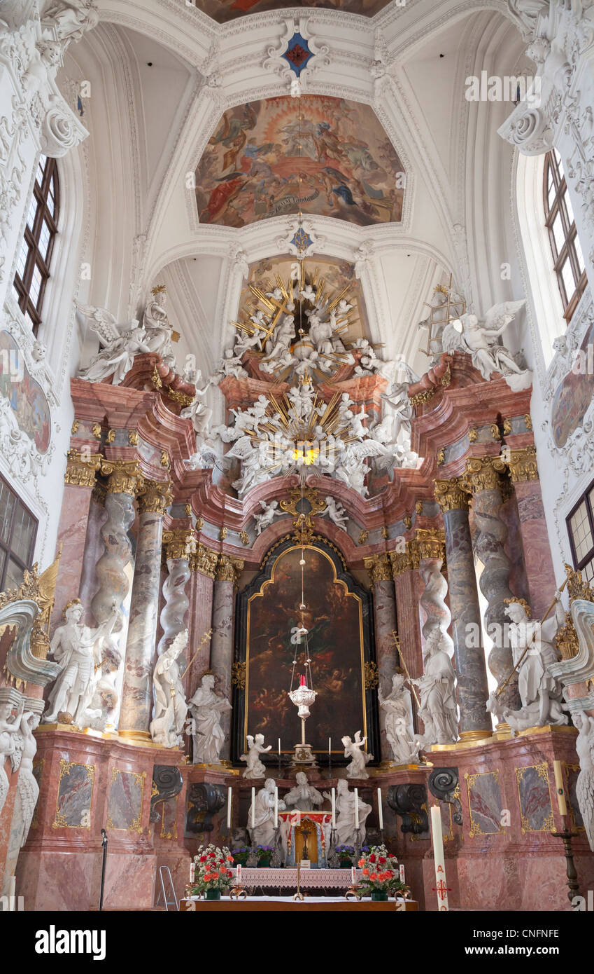 St Marien Catholic Church, Kloster Neuzelle, Brandenburg, Germany Stock Photo
