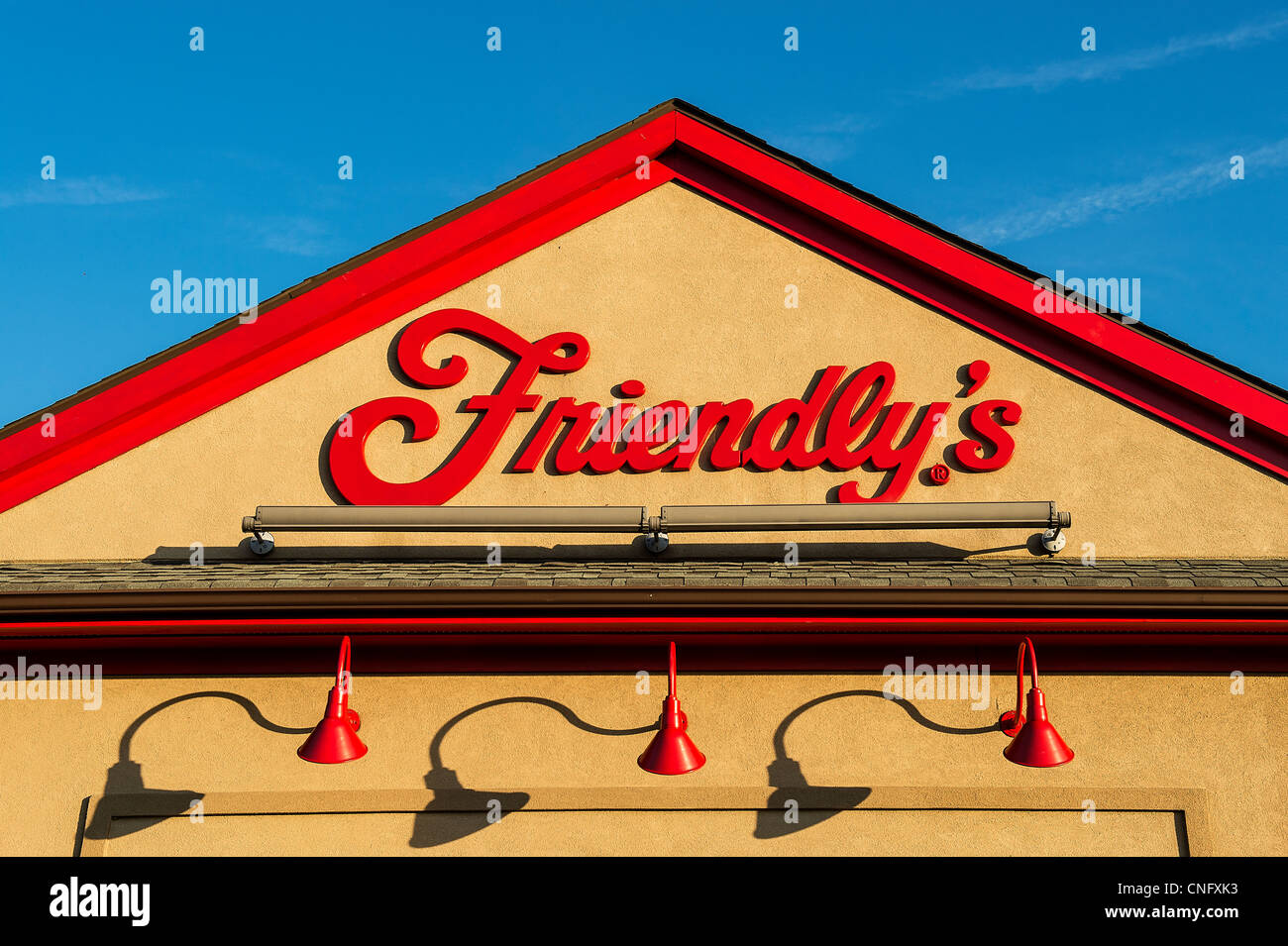 Friendly's restaurant. Stock Photo