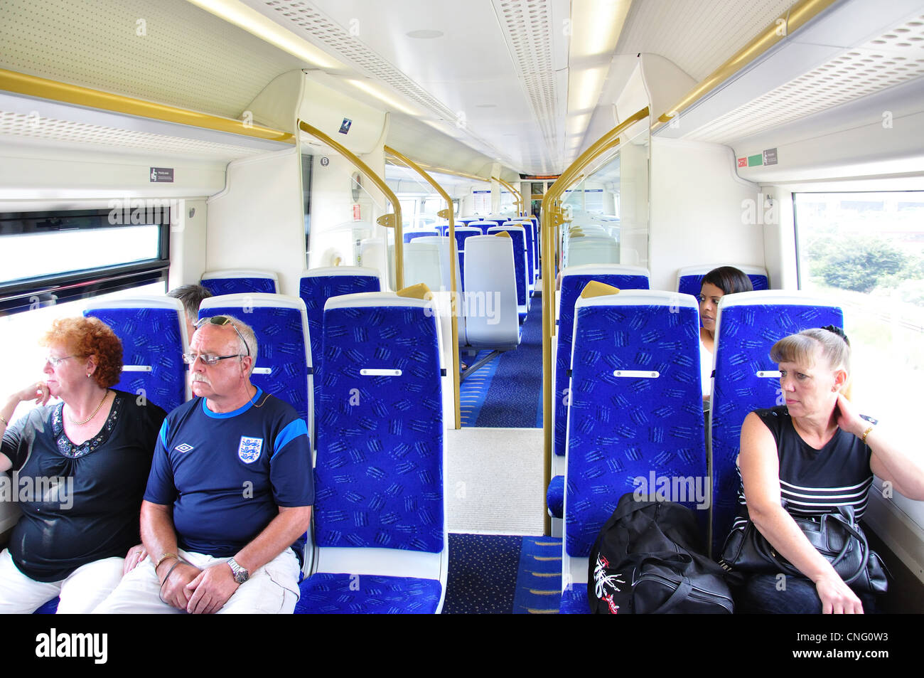 Carriage Interior Of Gautrain Rapid Transit Railway Enroute To