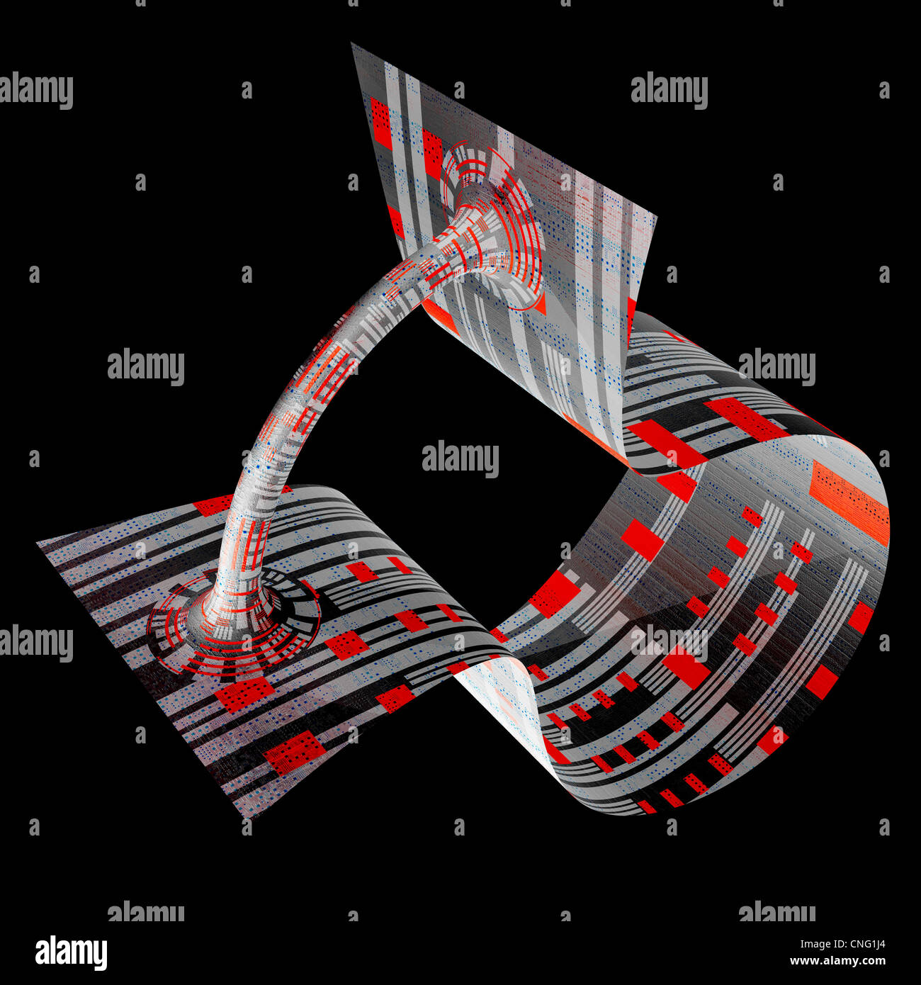 Wormhole  conceptual artwork Stock Photo