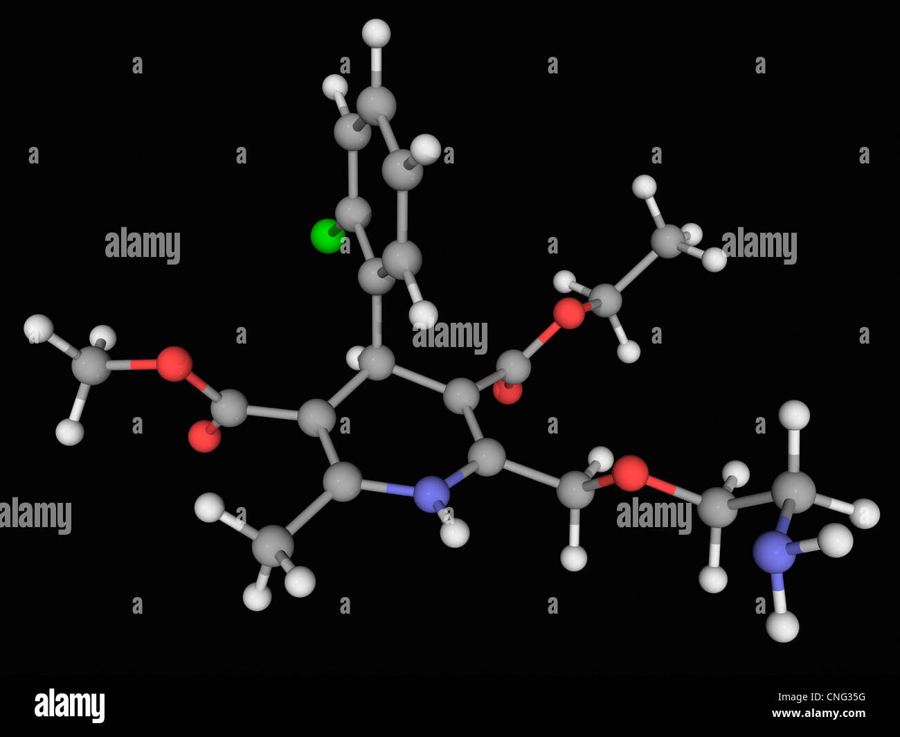 Amlodipine drug molecule Stock Photo - Alamy