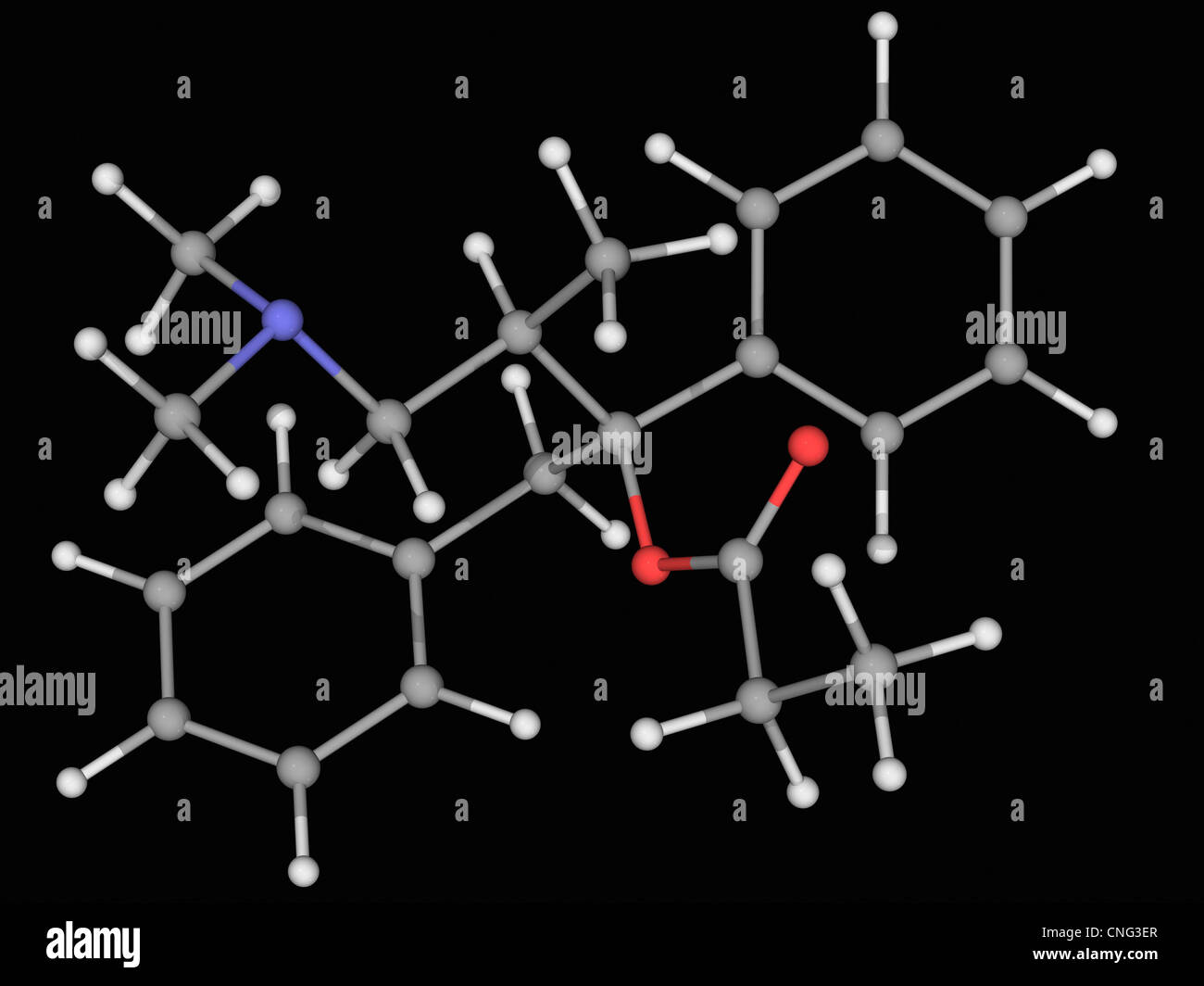 Dextropropoxyphene drug molecule Stock Photo Alamy