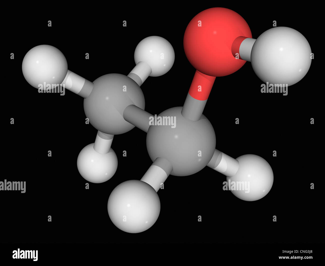 Molecular Model Of Ethanol High Resolution Stock Photography and Images
