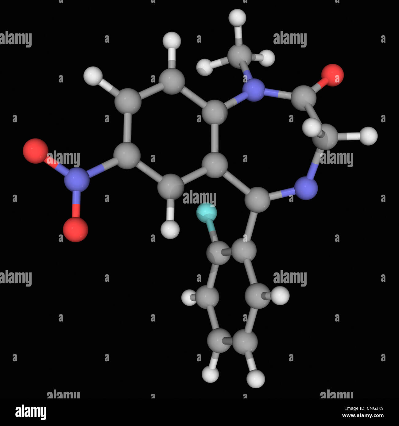 Rohypnol drug molecule Stock Photo - Alamy