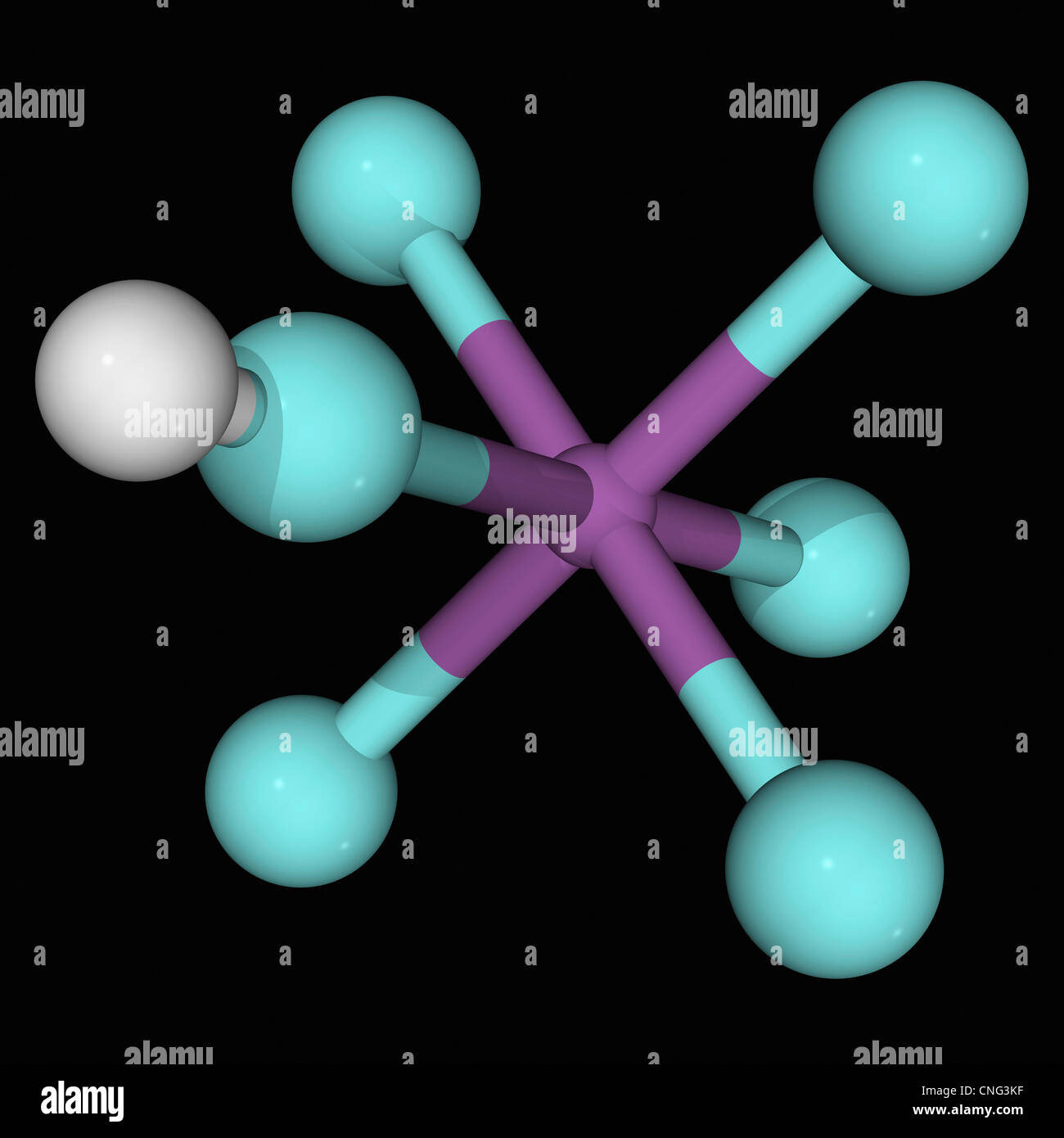 Fluoroantimonic acid molecule Stock Photo Alamy