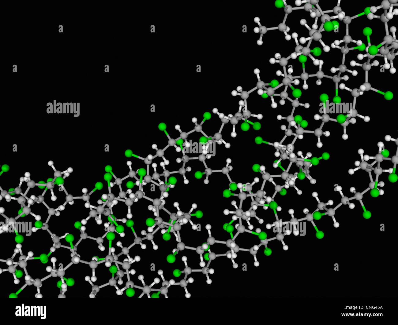 Polyvinyl chloride (PVC) molecule Stock Photo Alamy