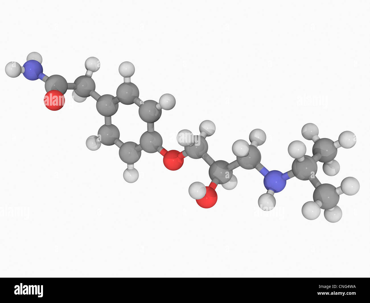 Atenolol drug molecule Stock Photo