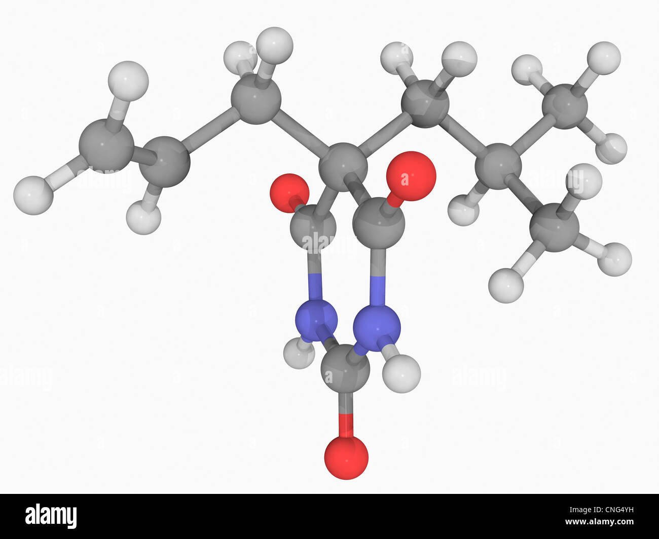 Butalbital drug molecule Stock Photo Alamy