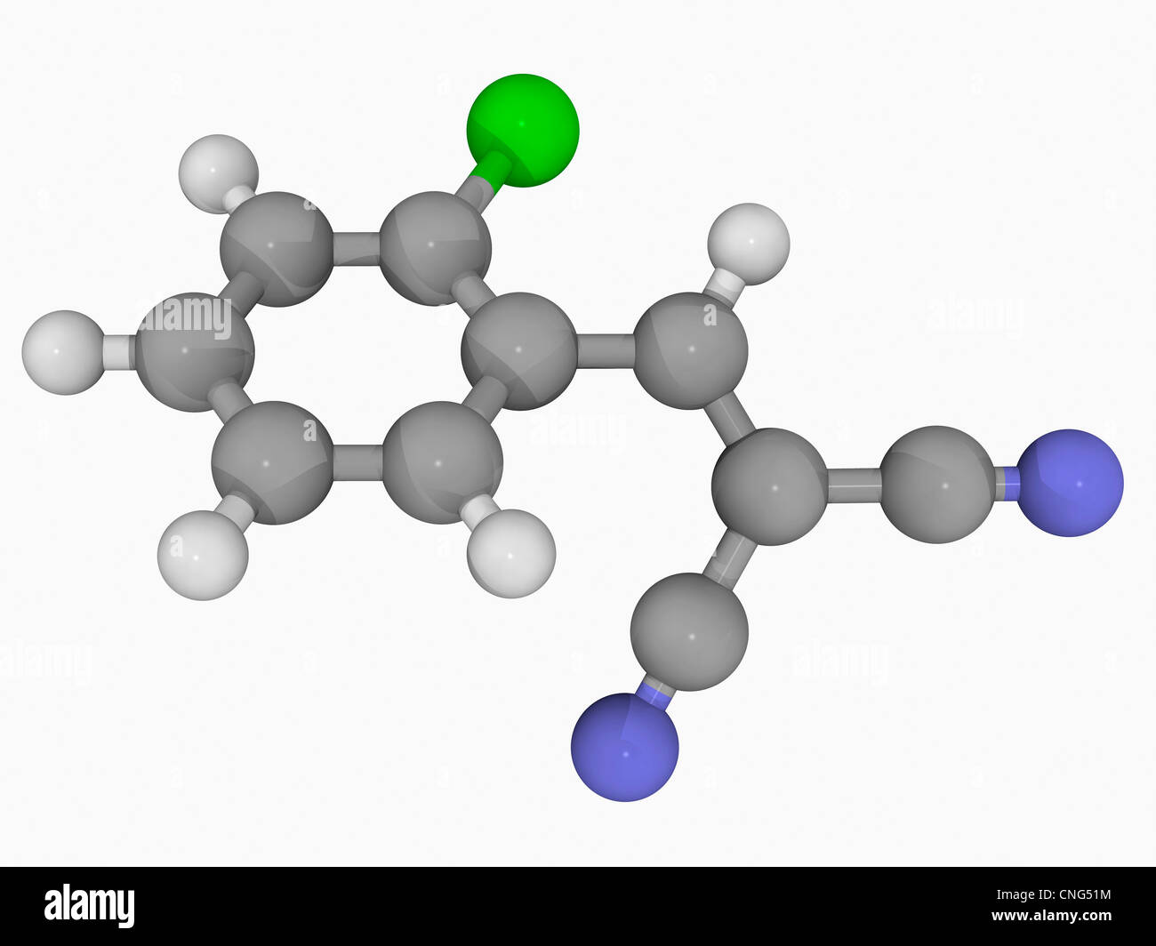 CS gas molecule Stock Photo