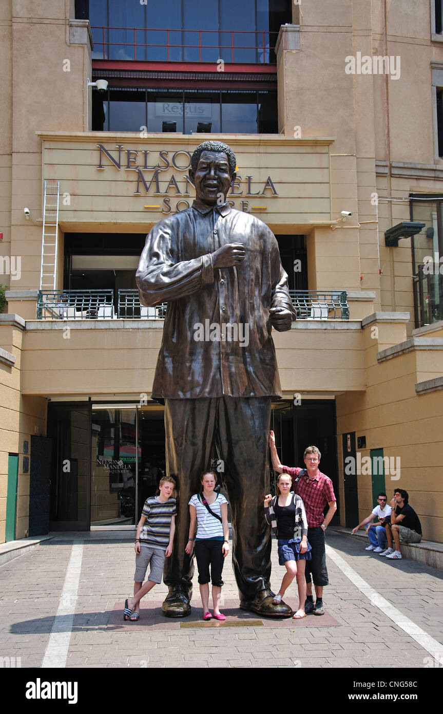 Nelson Mandela statue in Nelson Mandela Square, CBD, Sandton