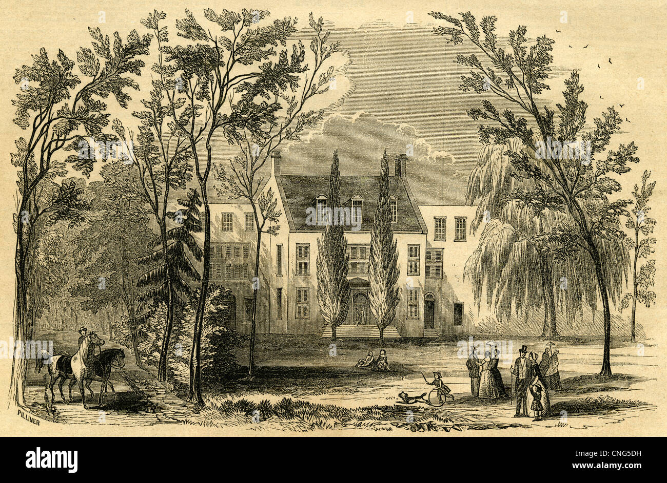 1854 Engraving Wheatland Residence Of The Honorable James Buchanan 1854 Engraving Wheatland Residence Of The Honorable James Buchanan